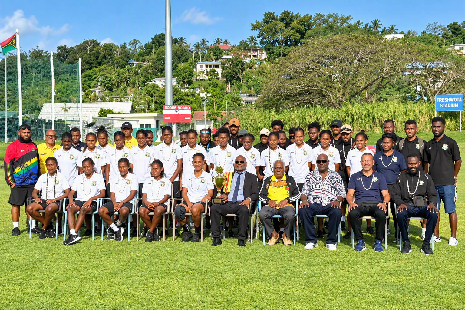 Vanuatu Football Teams Receive Warm Welcome After MSG Prime Ministers Cup